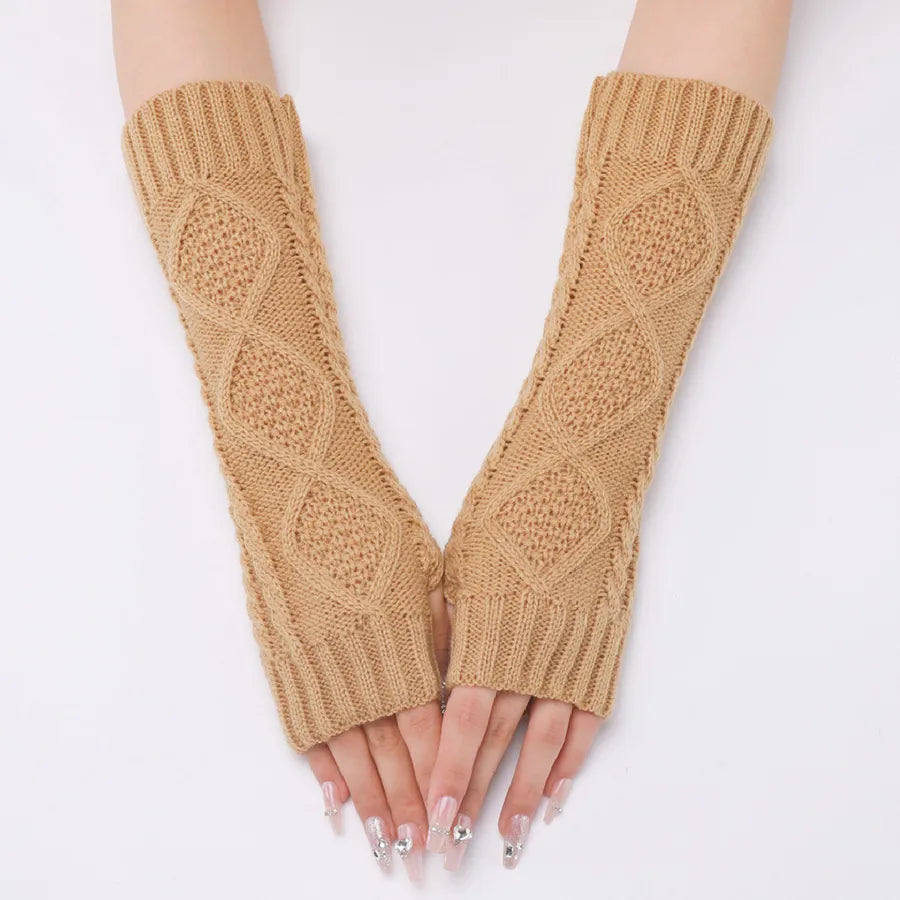women's simple style solid color gloves 1 set
