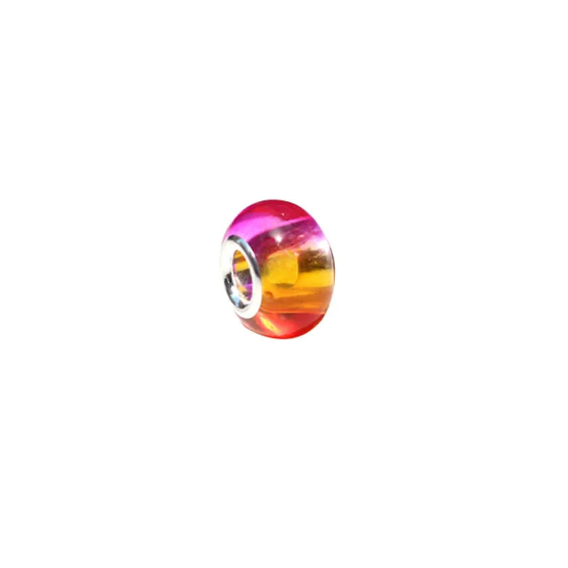 10 PCS/Package 9 * 14mm Hole 5~5.9mm Resin Color Block Oval Beads