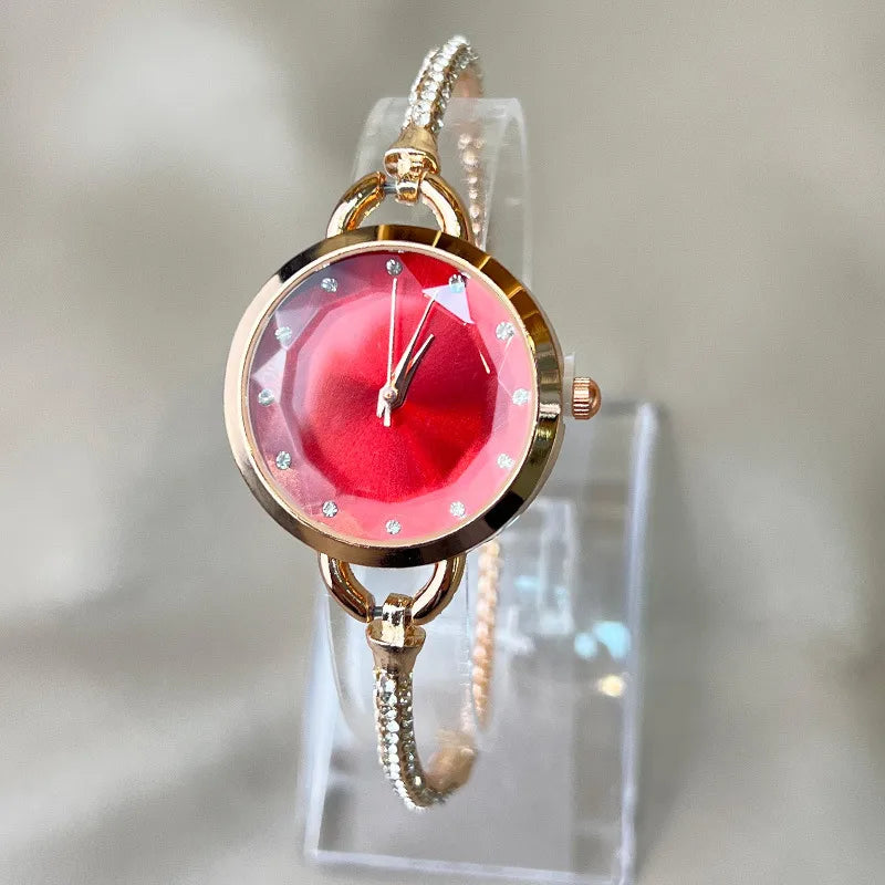 Simple Style Geometric Jewelry Buckle Quartz Women's Watches