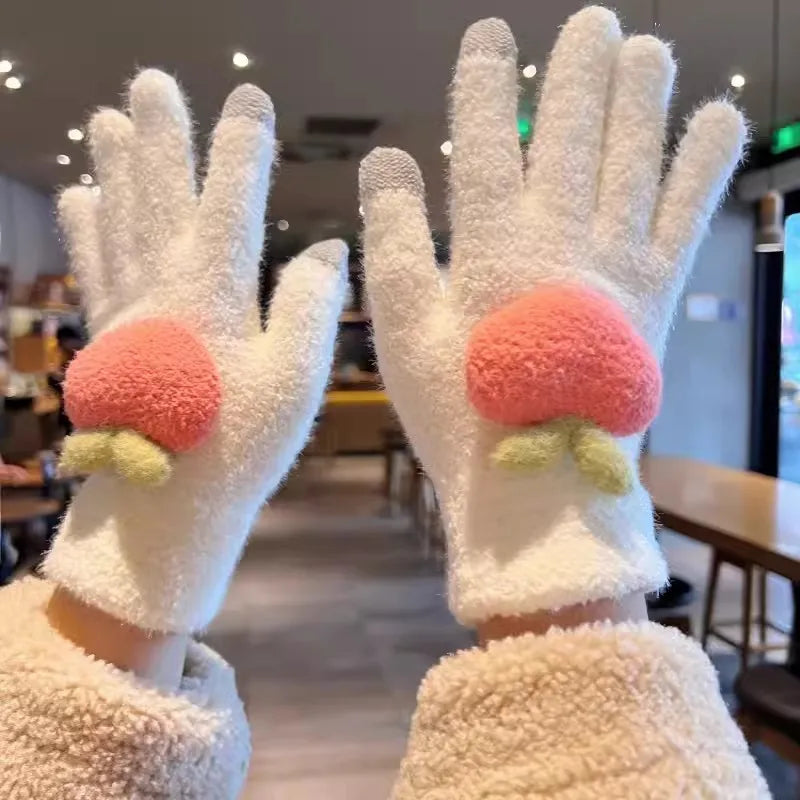 unisex simple style solid color gloves 1 set