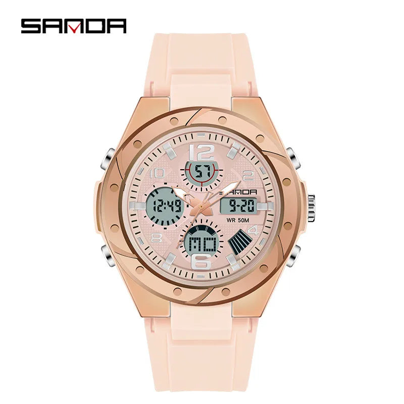 modern style solid color electronic men's watches