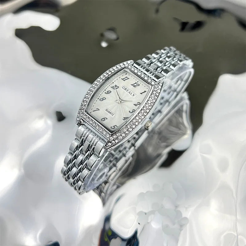 Simple Style Geometric One Piece Buckle Quartz Women's Watches