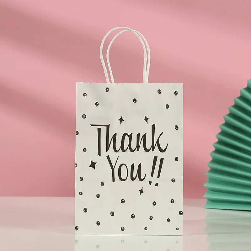 thanksgiving sweet heart shape kraft paper party gift bags