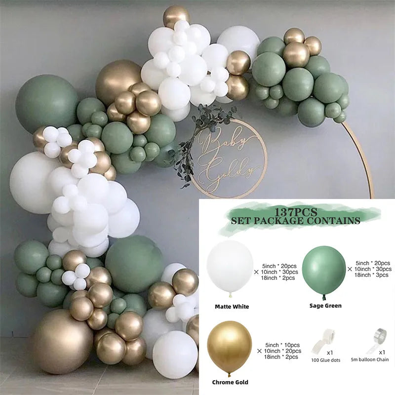10 Series Birthday Party Decoration Balloon Suit Balloon Chain Arch Wedding Wedding Room Scene Arrangement