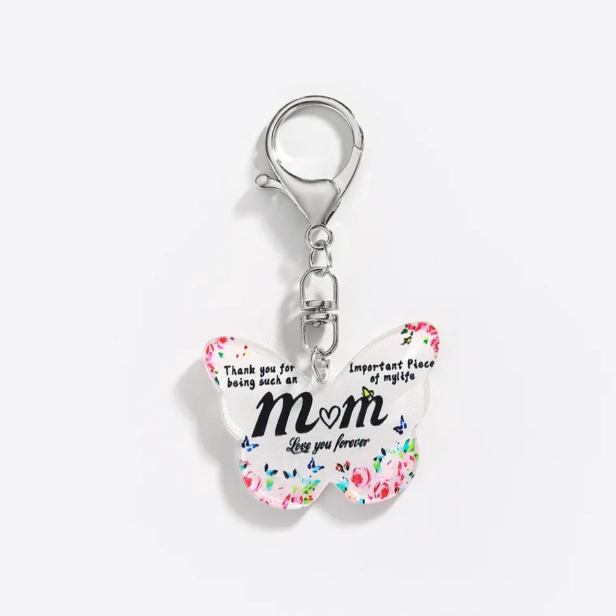 Elegant Lady Simple Style Butterfly Arylic Unisex Keychain