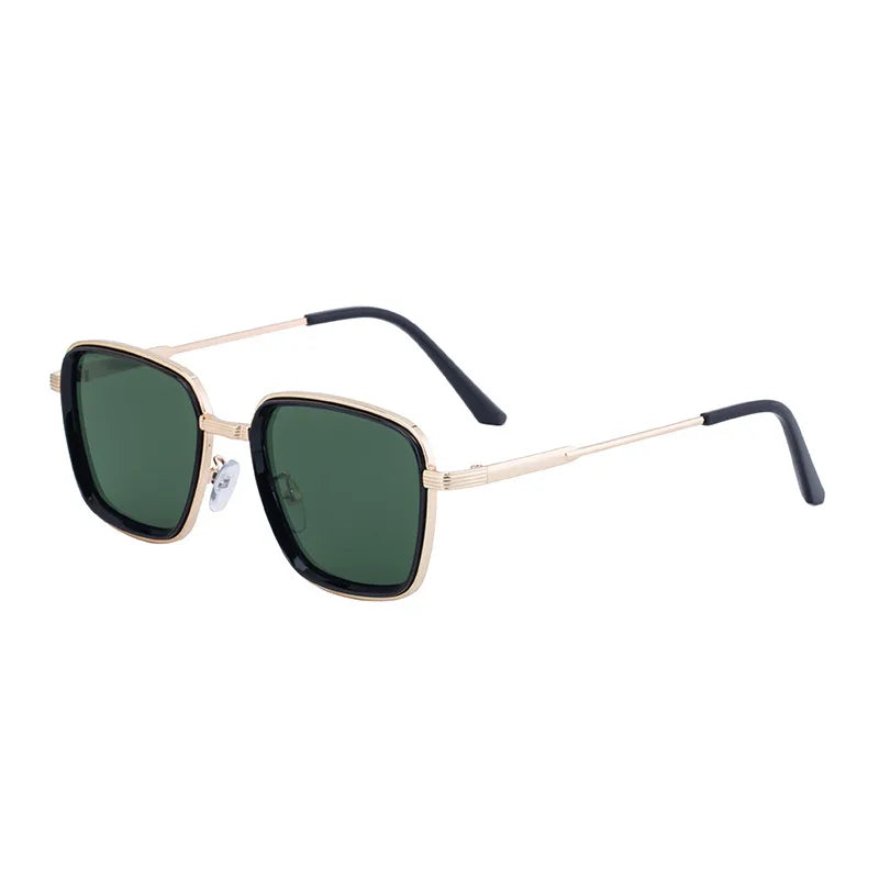 Casual Streetwear Solid Color Pc Square Full Frame Men's Sunglasses