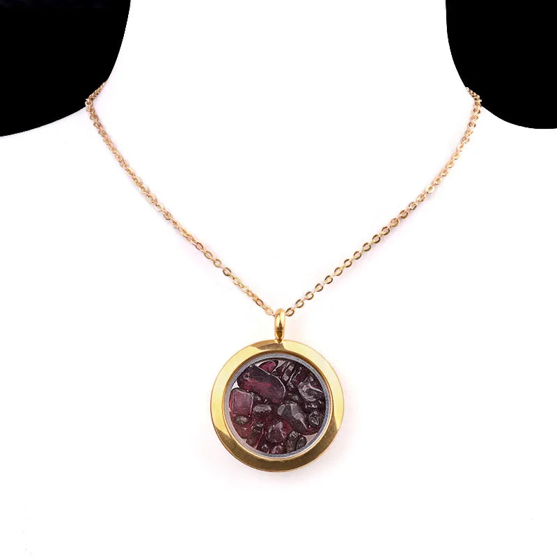 Elegant Vintage Style Geometric 304 Stainless Steel gravel cable chain Pendant Necklace In Bulk