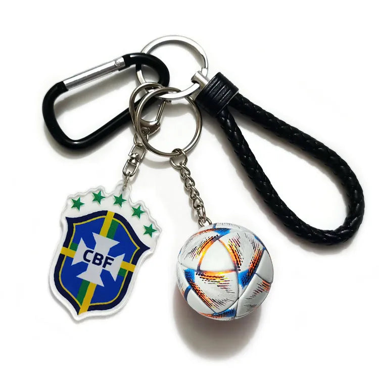 Streetwear Letter Football Acrylic + Plastic Plastic Unisex Spring Ring Trigger Clasp Closure Keychain
