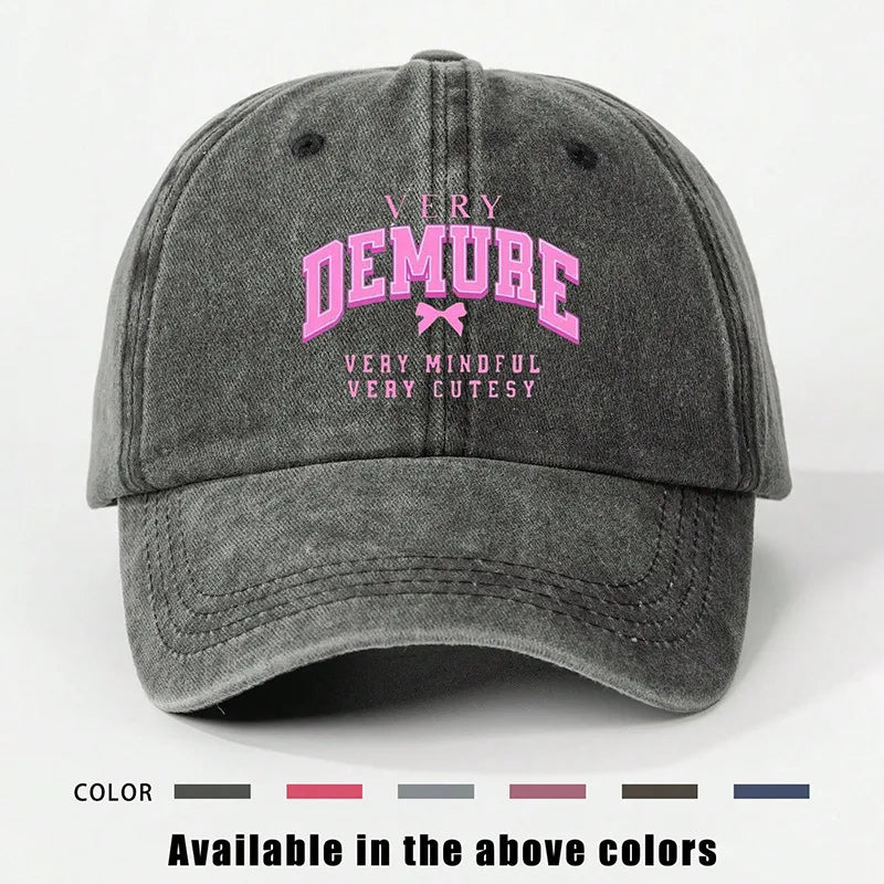 Women's Vacation Classic Style Vocabulary Words/Name Curved Eaves Baseball Cap