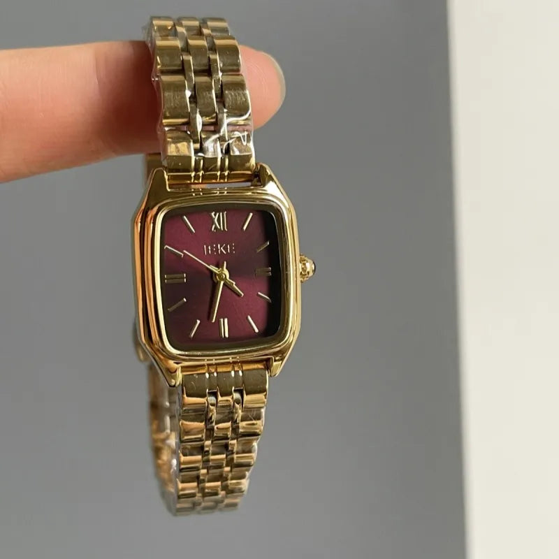 Casual Luxurious Square Double Side Snaps Quartz Watch
