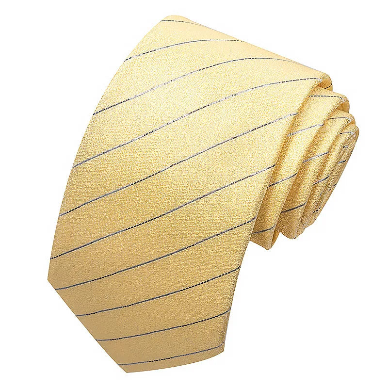 business formal solid color cashew nuts flower polyester yarn men's tie