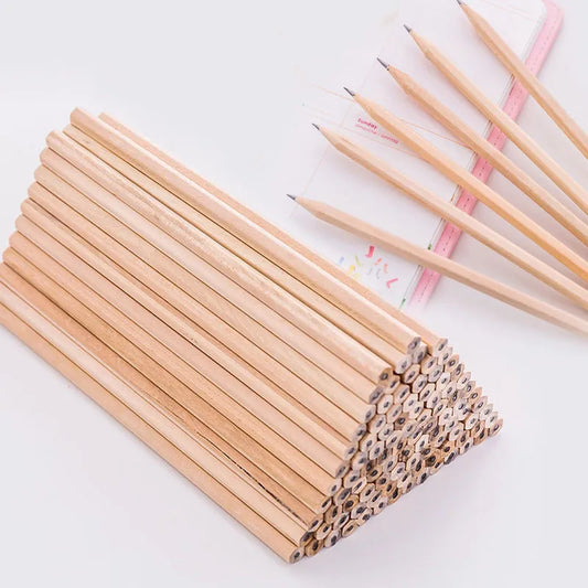 1 piece solid color class learning daily wood classic style pencil