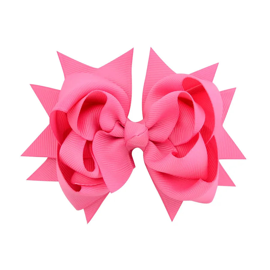 new simple flower fishtail bow hairpin set