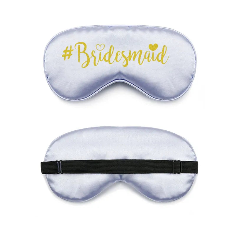bride and bridesmaid artificial silk eye shield adjustable elastic wedding game bridesmaid gift
