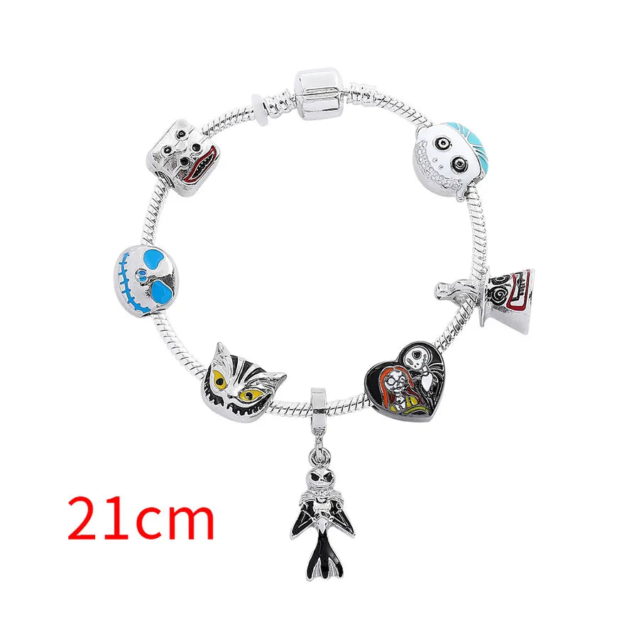 Cartoon Animation Horror Movie coraline Ghost Mother Halloween Pan Diy Beaded Bracelet Jewelry