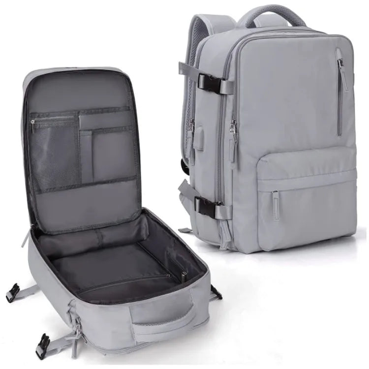 In stock large capacity travel bag wash bag portable storage bag travel wash suit USB backpack storage