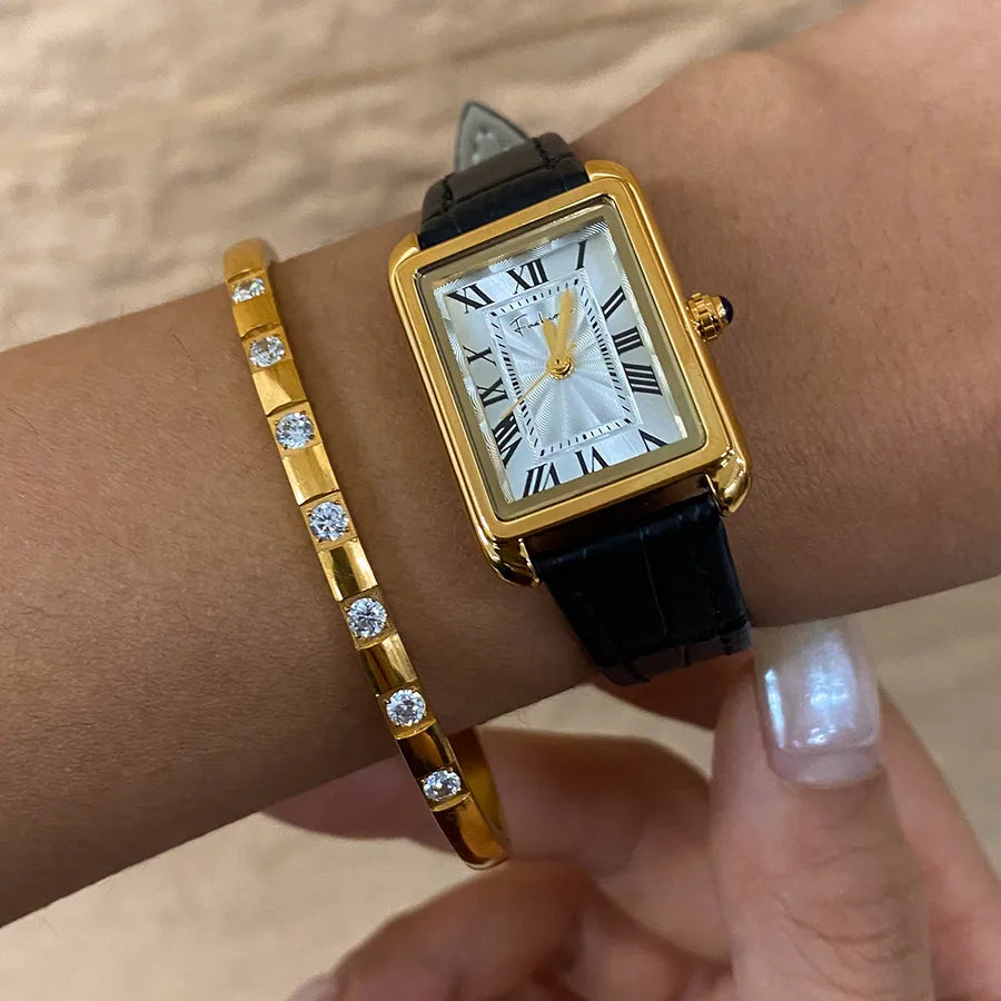 Basic Simple Style Commute Geometric Quartz Watch Women's Watches