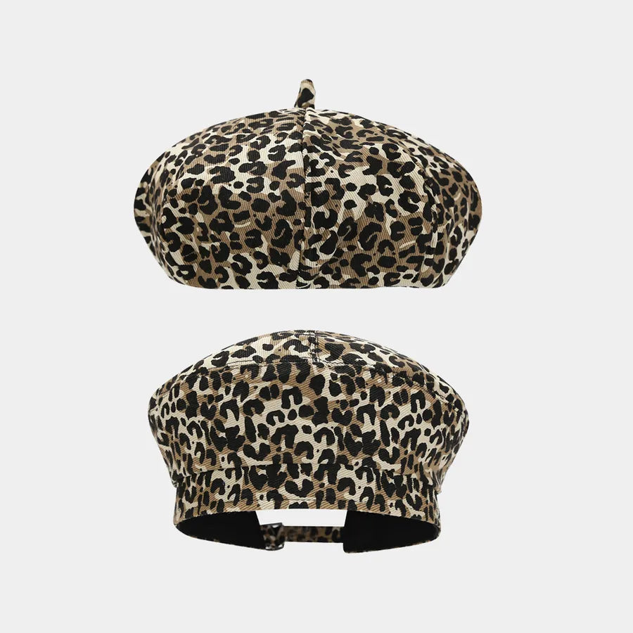 Women's Elegant Simple Style Color Block Printing Eaveless Beret Hat