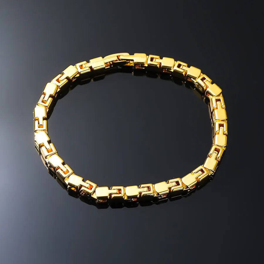 ig style solid color alloy men's bracelets