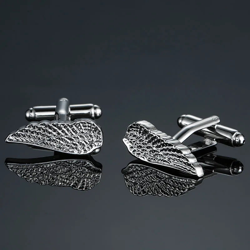simple style leaf flower copper plating unisex cufflinks 1 pair