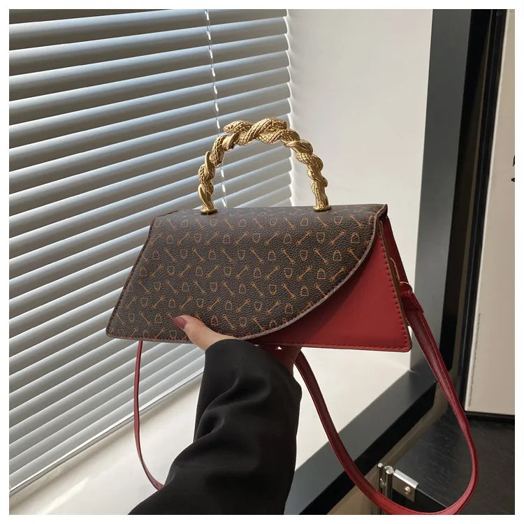 Spring  Retro Simplicity Handbag Stylish Textured Women's Handbag Crossbody All-Match Women Bag