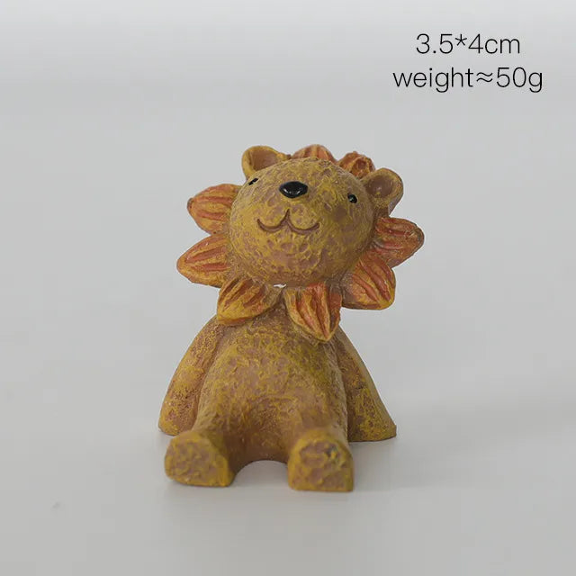cute cartoon resin ornaments artificial decorations