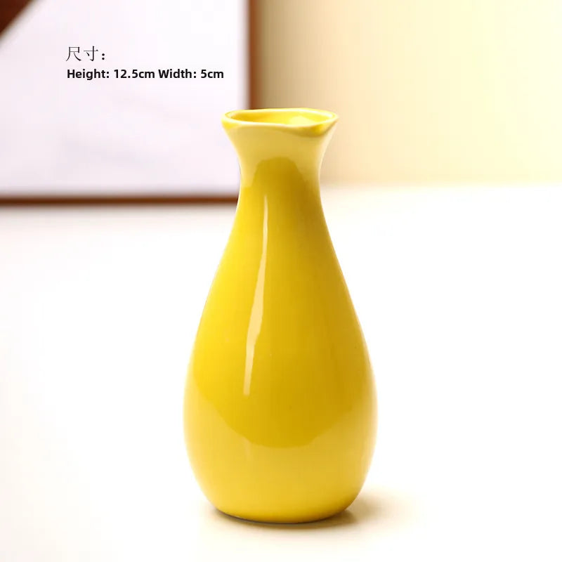 Simple Modern Star Ceramic Vase Ornaments Living Room White Porcelain Fresh Dried Flower Creative Ceramic Flower Set