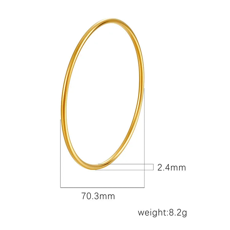 Retro Classic Style Geometric Flower 304 Stainless Steel Bangle In Bulk
