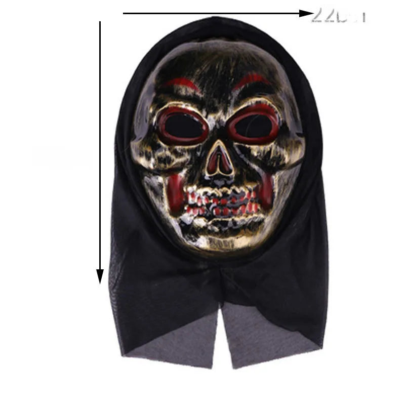 Halloween horror mask party masquerade whole person grimace scream pullover mask skeleton ghost mask