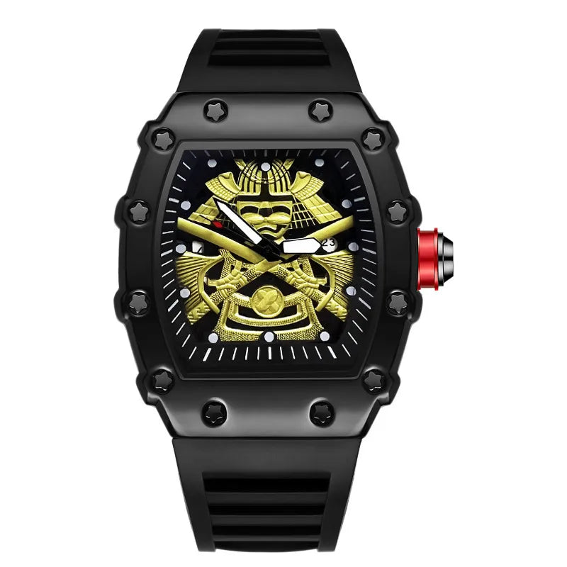 sports solid color buckle quartz men's watches