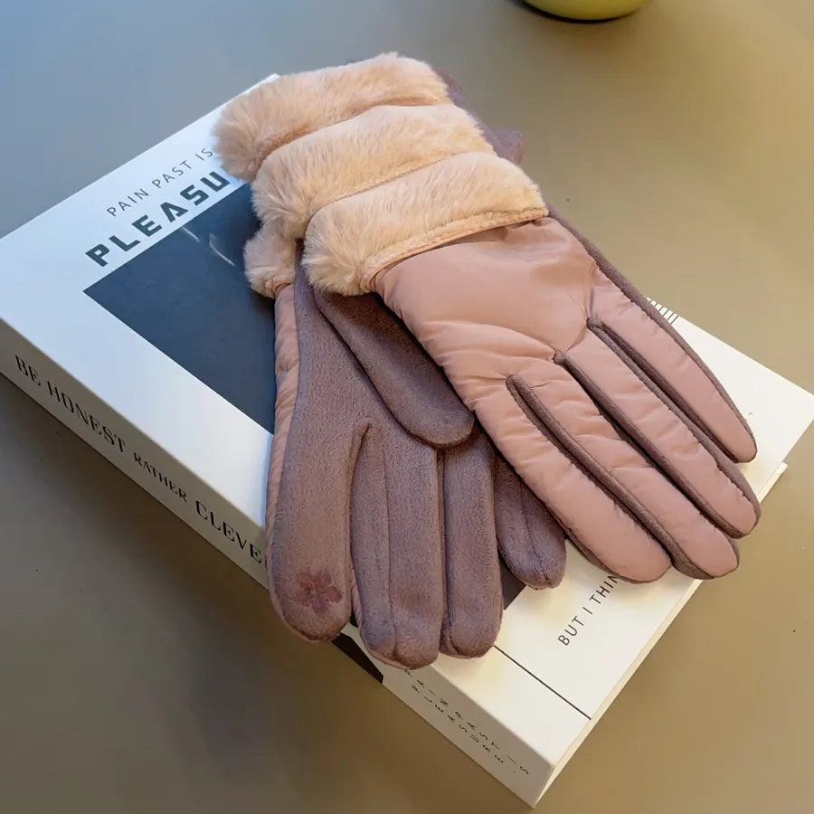 women's simple style solid color gloves 1 pair
