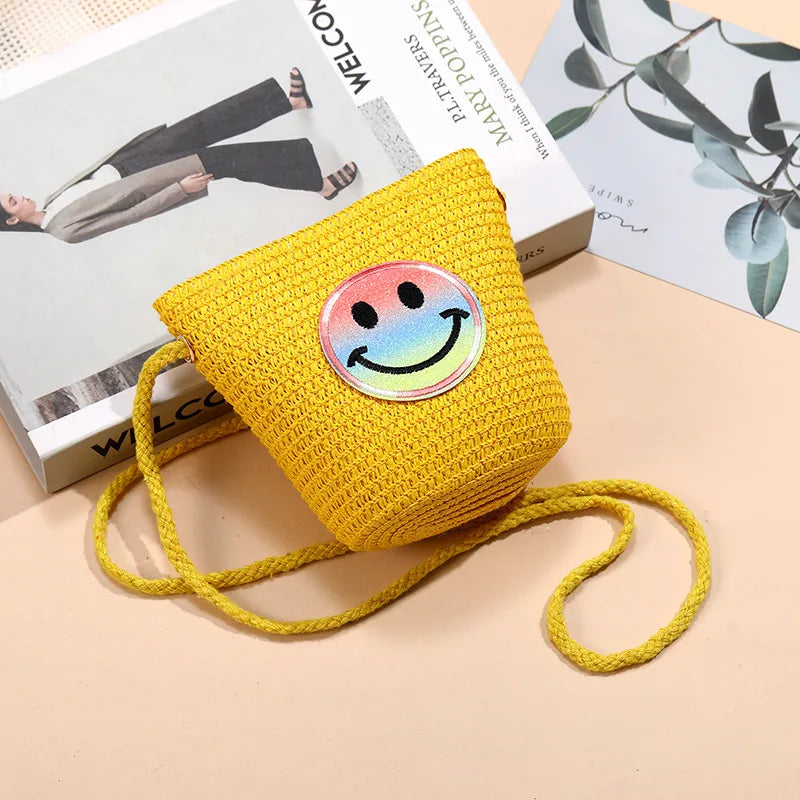Beach Island Straw Bag Woven Bag Women's  New Seaside Bohemian Straw Bag Crossbody Small Bag Cute