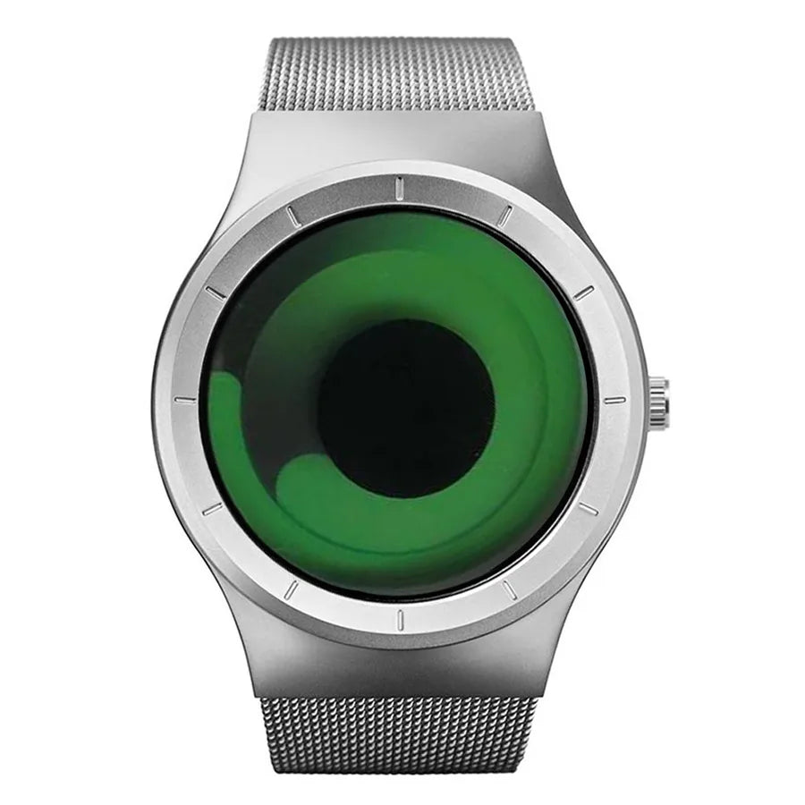Sports Solid Color Single Folding Buckle Quartz Men's Watches