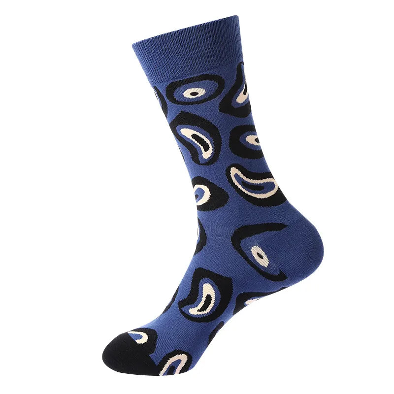 Men's Casual Sports Plaid Nylon Cotton Spandex Crew Socks 10 Pairs Per Pack