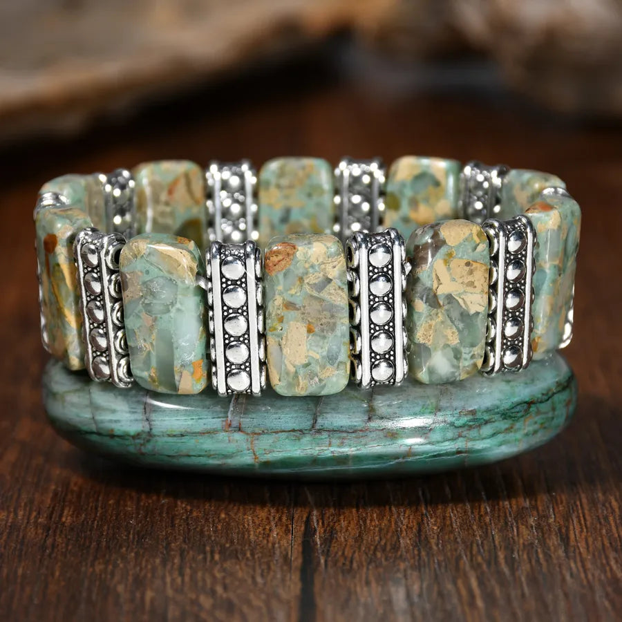 Elegant Bohemian natural stone Beaded Chain Bracelets In Bulk