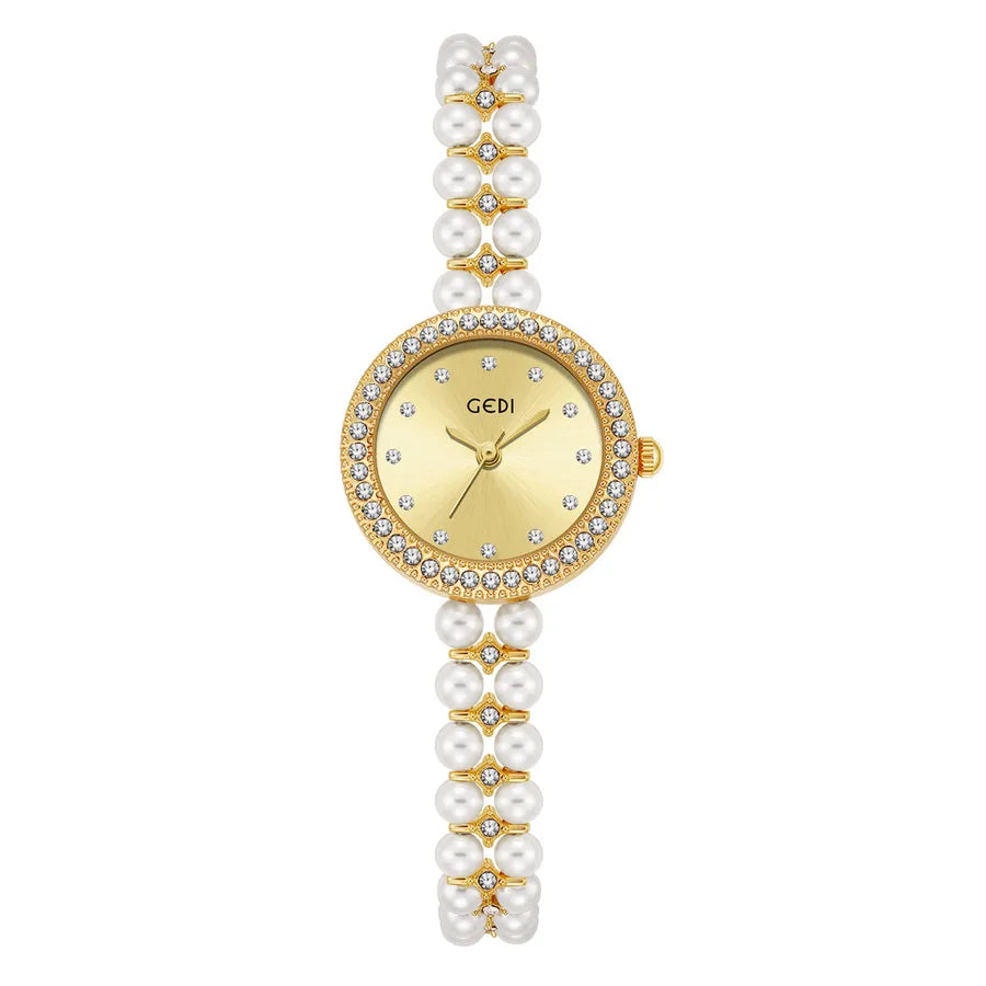 Goldie Light Luxury Diamond-encrusted Fritillaria Women's Watch Niche Chinese High-end Feeling Beads Wrist Watch Women's Bracelet Quartz Watch