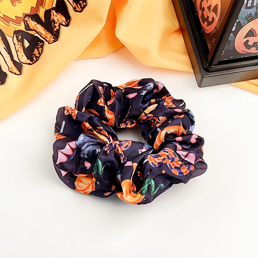 Halloween Pumpkin Skull Large intestine Elastic Hair Ties Festival Atmosphere Retro Classic Head Ropes European Style Design