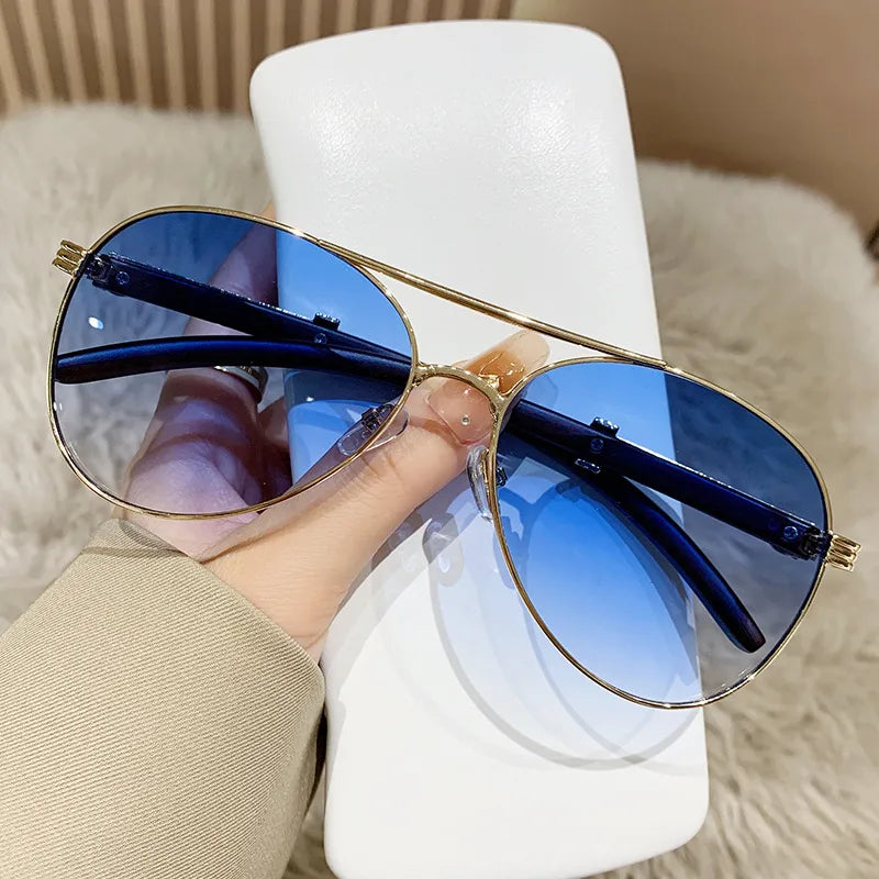 Basic Vacation Simple Style Solid Color Ac toad glasses Full Frame Women's Sunglasses