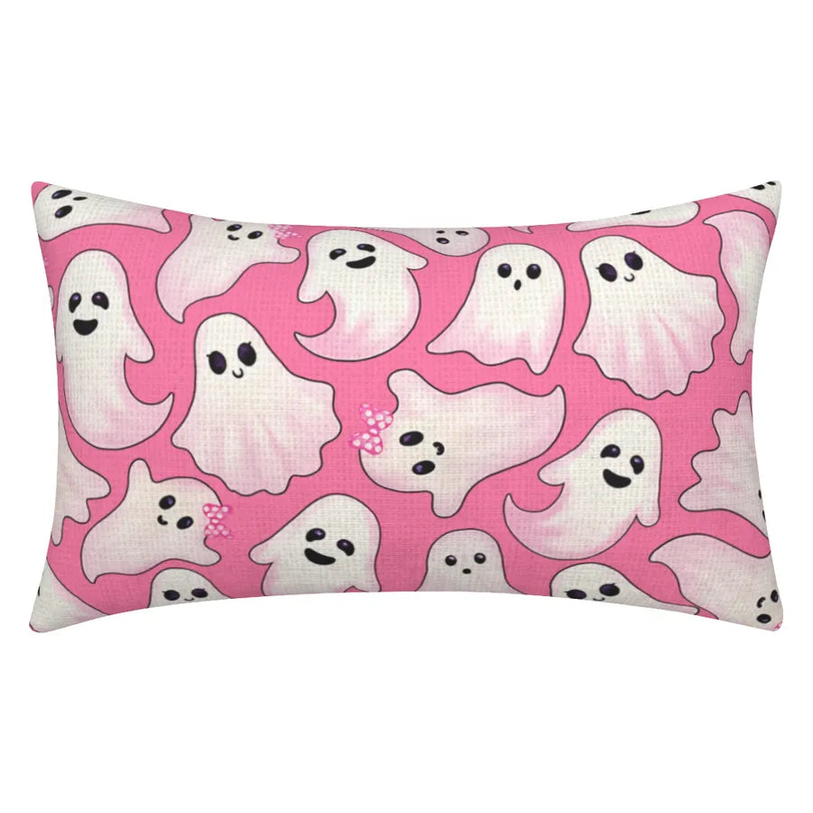 Halloween Cute Funny letter Ghost Polyester Pillow Cases Couch & Sofa Decor