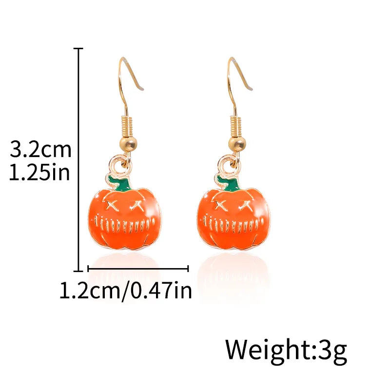 Halloween Ghost Devil Death Zombie Horror Pumpkin Skull Ear Cuff Alloy Geometric Pattern Unisex Original Design Jewelry Earring