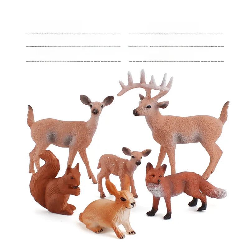 simulation mini farm poultry chicken duck goose cow gold small animal miniature model sand table ornaments wholesale