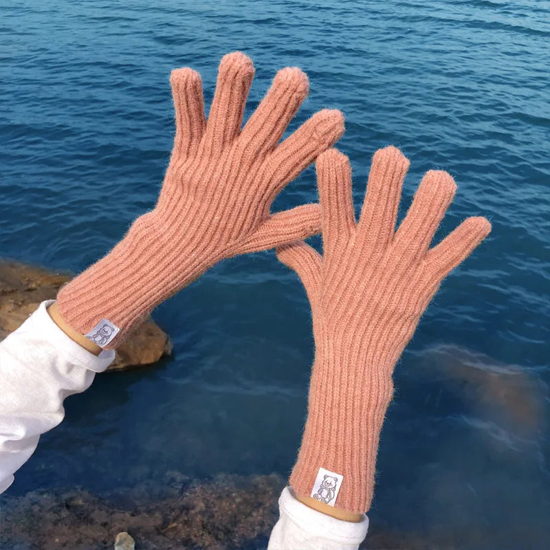 Women's Basic Modern Style Simple Style Solid Color Gloves