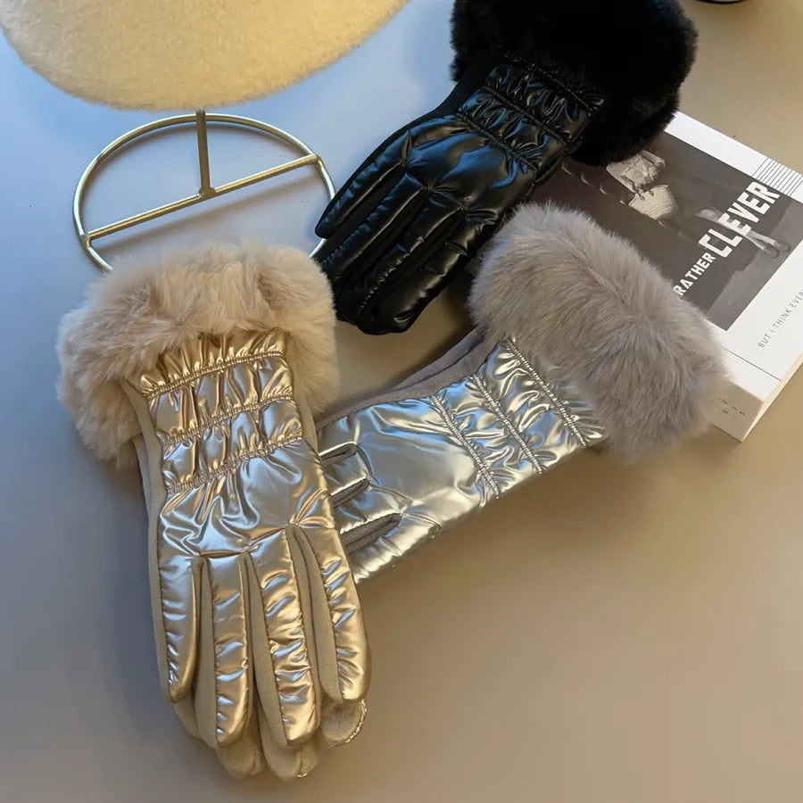 women's simple style solid color gloves 1 pair