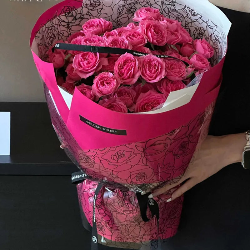 Valentine'S Day Elegant Romantic Rose OPP Date Festival Gift Wrapping Supplies Party Supplies Gift Wrapping Supplies 20 PCS/Package