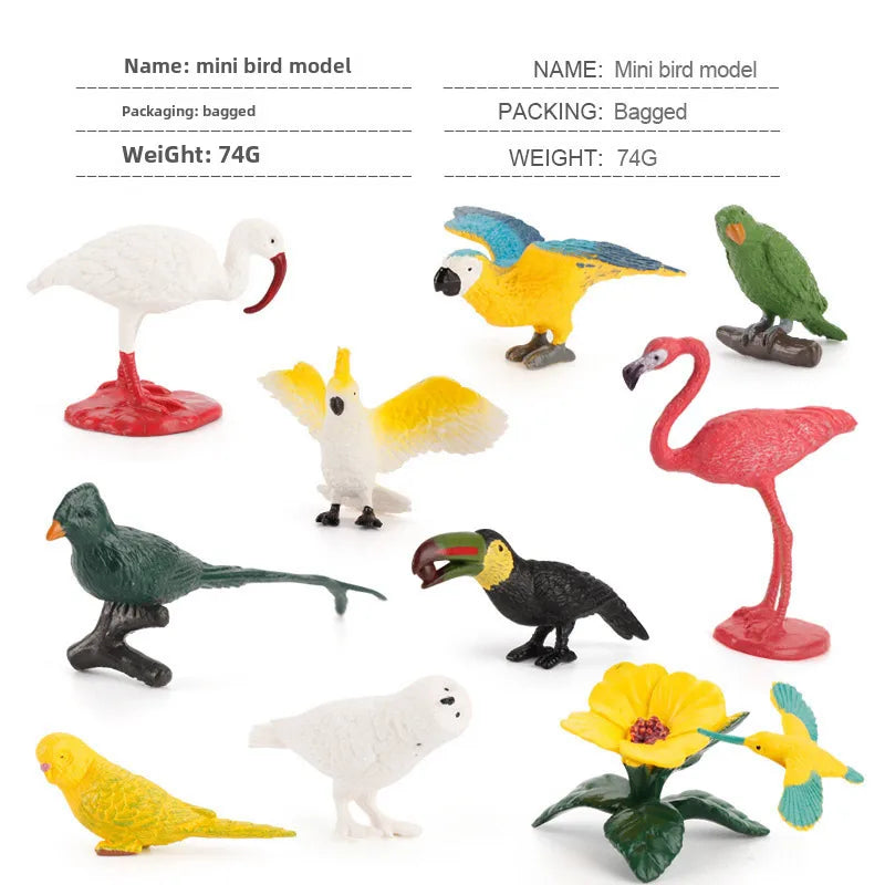 simulation mini farm poultry chicken duck goose cow gold small animal miniature model sand table ornaments wholesale