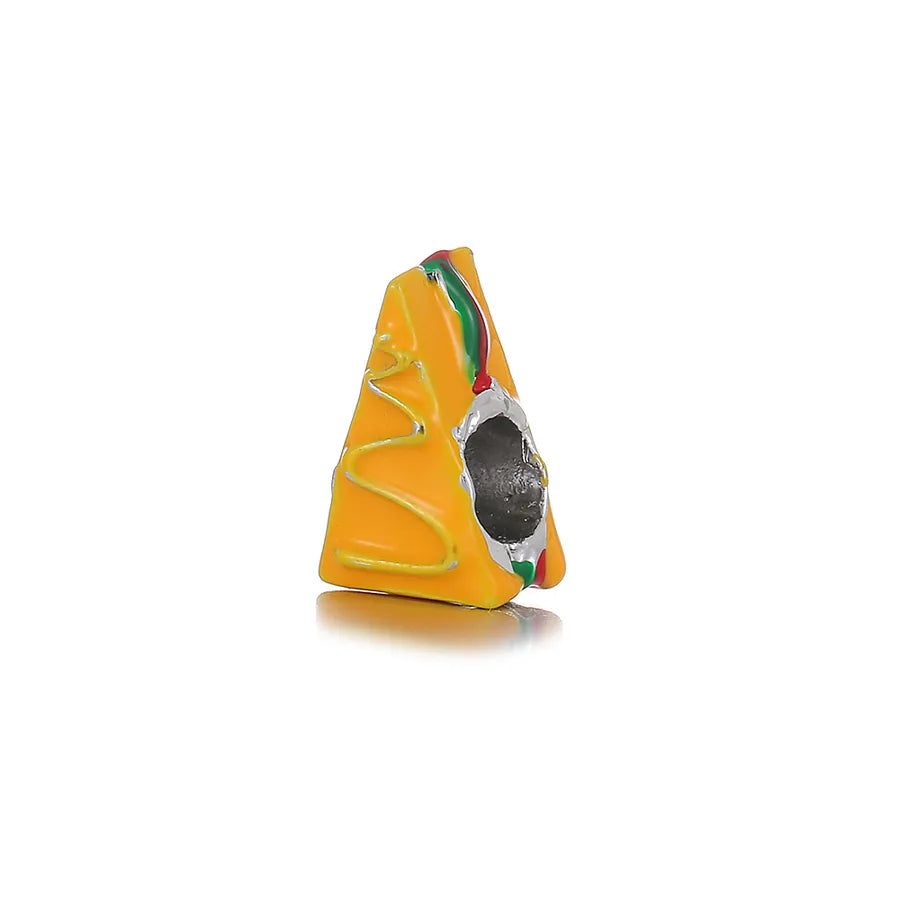 1 Piece 1.16*0.99*1.06cm Alloy Hamburger French Fries Jewelry Accessories