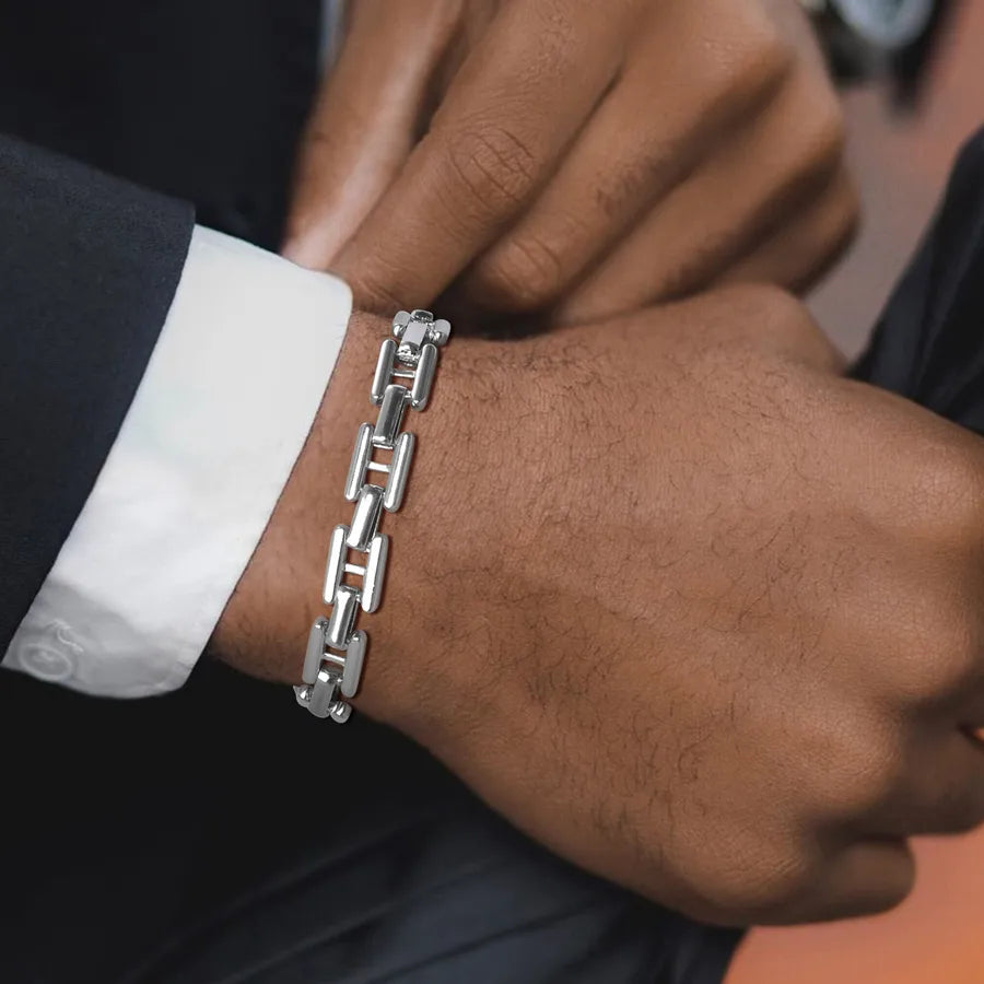 Basic Simple Style Letter 201 Stainless Steel Men's Bracelets