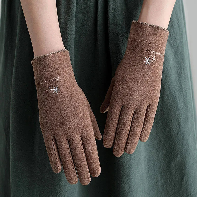 Women's Basic Simple Style Solid Color Gloves