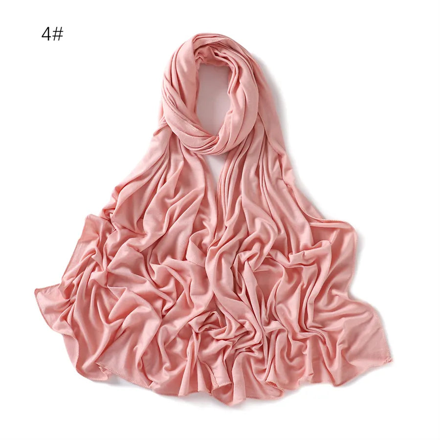 women's basic solid color mercerized cotton modal cotton linen scarves