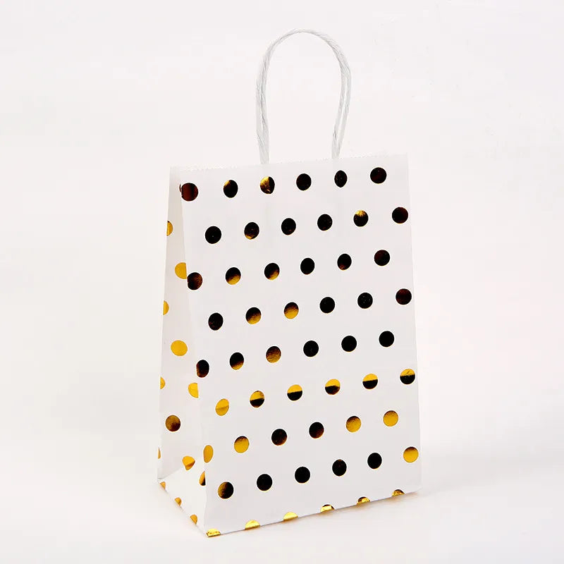 fashion round dots kraft paper daily gift wrapping supplies 1 piece